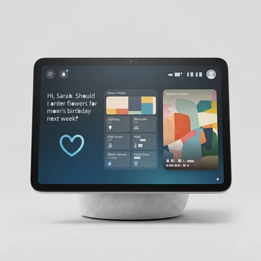 Amazon Echo Show 11 (newest model), Vibrant Full-HD 11" display with more viewing area and spatial audio, Designed for Alexa+, Glacier White