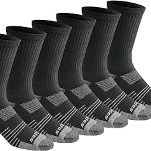 DickiesMen's HYDRO-COOL Moisture Control Crew Socks (6 Pairs)