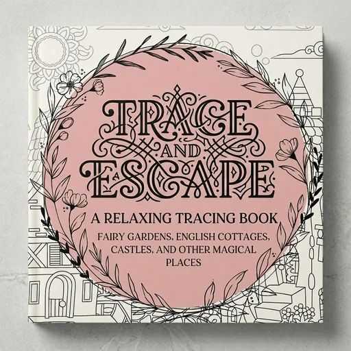 Trace and Escape: A Relaxing Tracing Book: Whimsical Tracing For Stress and Anxiety Relief
