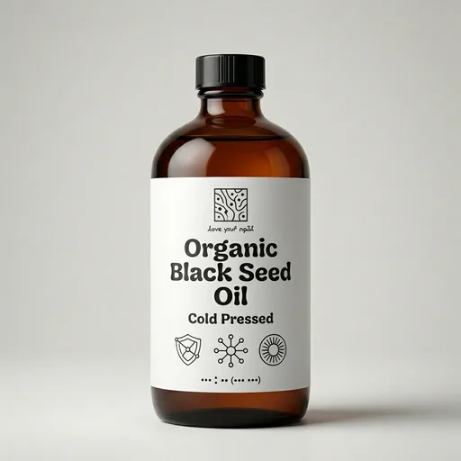 Black Seed Oil Organic Cold Pressed Unrefined Glass Bottle | USDA Certified Organic Black Cumin Seed Oil | High Thymoquinone Omega 3 6 9 | for Immune Support, Joints, Digestion, Hair & Skin | 8 Fl oz