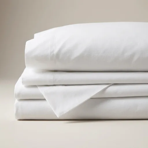 Red Land CottonHeirloom Percale Sheet Set, Cotton, White, Queen | American-grown & USA-made | Includes 1 Fitted Sheet, 1 Flat Sheet & Pillowcases | 100% Cotton