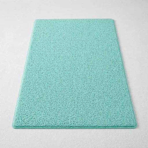 godehone Shower Mats Non Slip Without Suction Cups, PVC Loofah Bathroom Mats, Loofah Mats for Shower and Bathroom, Quick Drying, 15.7× 36 Inch, Light Green