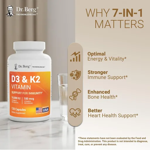 Dr. Berg Maximum Strength 7-in-1 Vitamin D3 K2