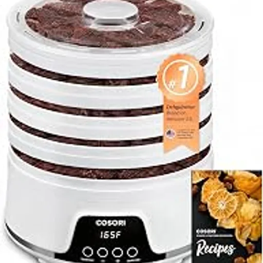 Cosori Food Dehydrator, 5 BPA-Free Trays, 165°F Temperature Control, 350W