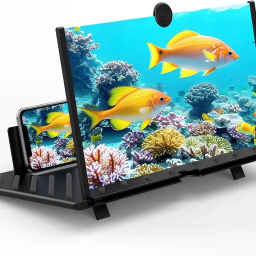 20" Screen Magnifier for Cell Phone,Fanlory 3D HD Magnifying Projector Screen Enlarger for Movies, Videos and Gaming, Foldable Phone Stand with Screen Amplifier,Birthday Gifts for Mom Dad & Family