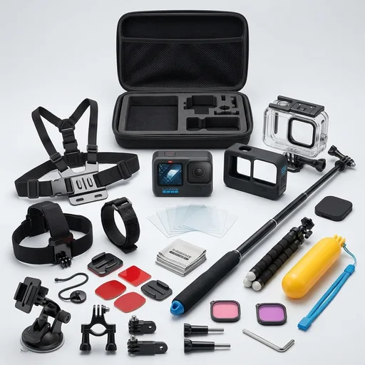 Accessories Kit for Gopro Hero 13 Black Accessory Bundle Waterproof Housing Case Filter Silicone Protector Lens Screen Tempered Glass Head Chest Strap Mount Set for Gopro13 HERO13
