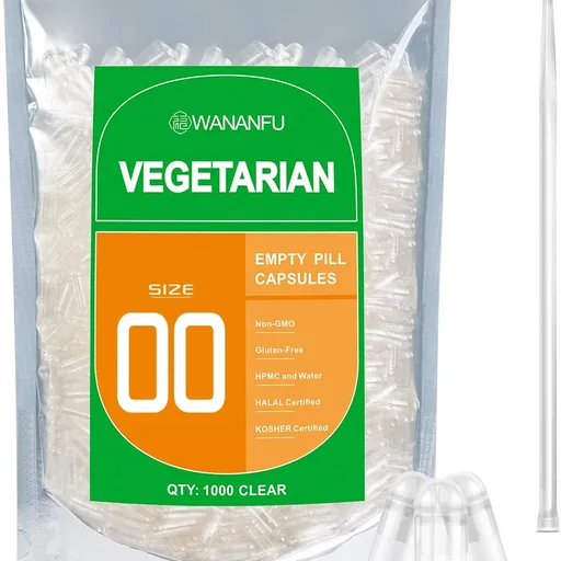 wananfu Size 00 Empty Vegetarian Capsules
