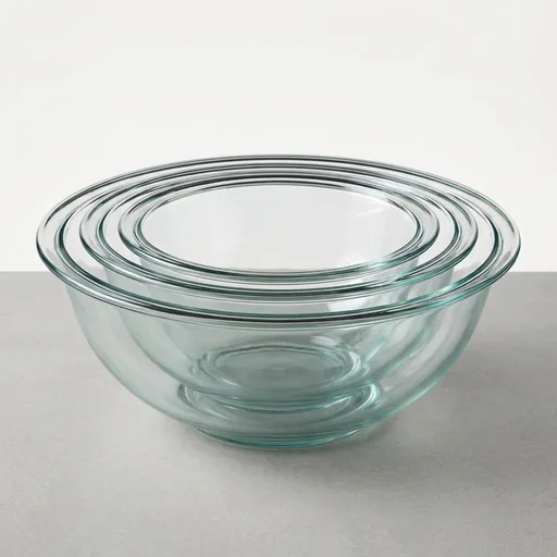 Pyrex Essentials (3-Piece) Glass Mixing Bowls Set for Prepping and Baking
