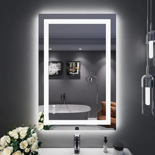 LOAAO 24"X36" LED Bathroom Mirror with Lights, UL Listed