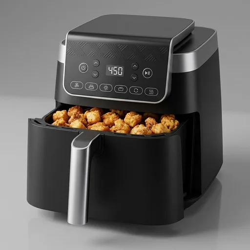 Ninja XL Air Fryer with MaxCrisp | 6.5 QT Capacity | 6-in-1 Max Crisp, Air Fry, Roast, Bake, Reheat & Dehydrate | 450°F Temp | 1750 Watts | Nonstick Basket, Crisper Plate & Recipe Guide | Grey | AF181