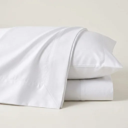 California Design Den Soft 100% Cotton Twin XL Sheet Set, 400 Thread Count Good Housekeeping Award Winner, Silky Smooth Sateen Weave, Breathable and Durable Cotton Bedding Set - White
