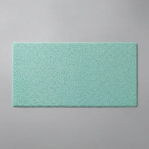 godehone Shower Mats Non Slip Without Suction Cups, PVC Loofah Bathroom Mats, Loofah Mats for Shower and Bathroom, Quick Drying, 15.7× 36 Inch, Light Green