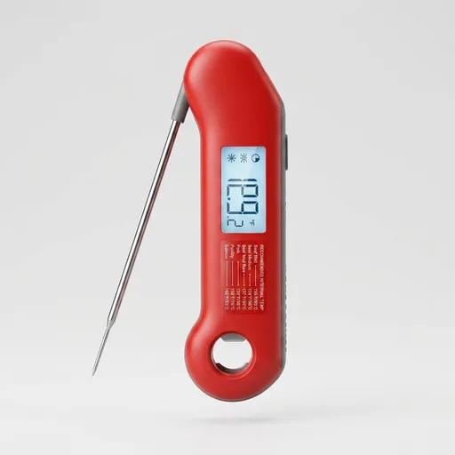 ThermoMaven Professional Meat Thermometer Digital, Ultra-Fast 0.5 Sec Instant Read, NIST Certified ±0.5°F Accuracy, IP67 Waterproof, Auto-Rotating Backlit Display, Lift-to-Wake, for BBQ/Cooking/Candy