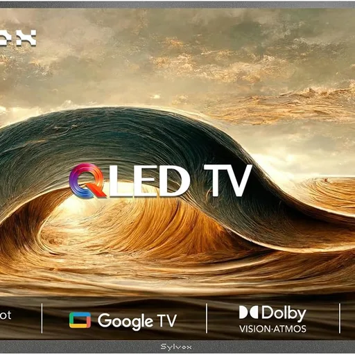 SYLVOX Outdoor QLED TV, 55 inch Weatherproof TV, Smart 4K QLED Television