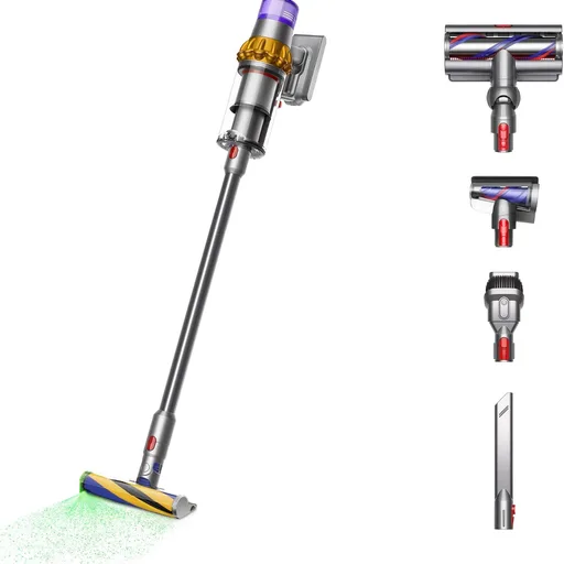 Dyson V15 Detect Cordless Vacuum Cleaner, Yellow/Nickel