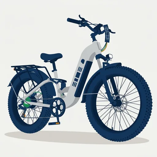 ESKUTE Electric Bike for Adults - 48V20.8Ah 80 Miles Battery Commuter, 32+MPH, Peak 1500W Brushless Motor, 26x4.0 Fat Tire Step-Thru Cityrun Ebike, 8-Speed, Full Suspensions E-Bike