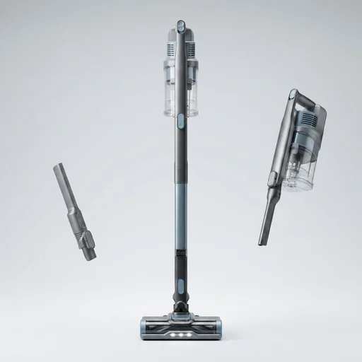 Shark Pet Cordless Stick Vacuum | XL Dust Cup, LED Headlights, Removable Handheld Vac, Crevice Tool | Portable Vacuum for Pet Hair | Carpet & Hard Floors | 40-Min Runtime | Ice Blue | IX141AMZ