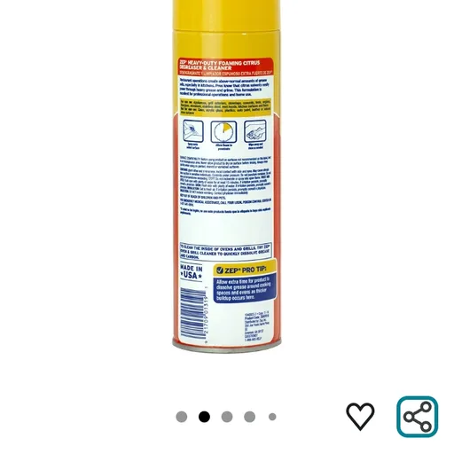 ZEP ZUHFD18 Foam Degreaser, 18 oz