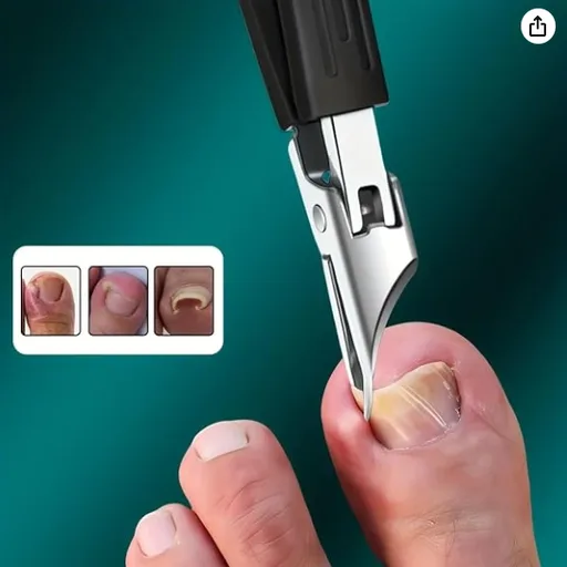 Thick Ingrown Nails Heavy Duty Stainless Steel Trimmer Safety Soft Grip Ultra Sharp 25 Degree Angled Blade Seniors Splash Proof