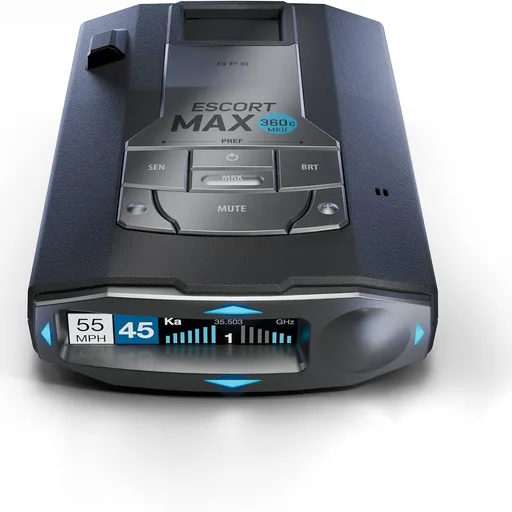 Escort MAX 360c MKII Laser Radar Detector, 360° Directional Arrows, Black