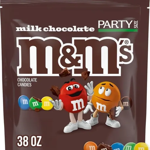M&M'S Milk Chocolate Candy Bulk Pack, Party Size, 38 oz Bag