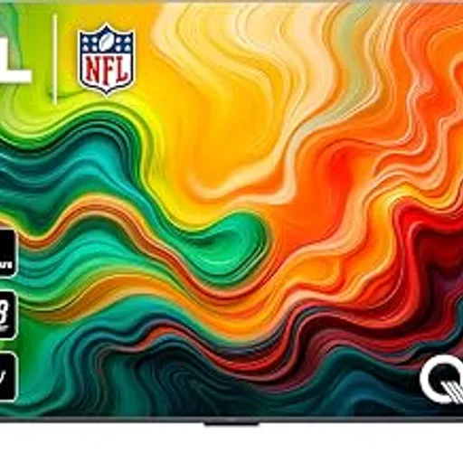 TCL65" T7 4K QLED Google TV with 144Hz Gaming (65T7) | Smooth Motion for Sports & Gaming