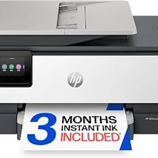 HPOfficeJet Pro 8125 Wireless All-in-One Color Inkjet Printer, Print, Scan, Copy, ADF, Duplex Printing Best-for-Home Office, 3 Month Trial of Instant Ink Includ