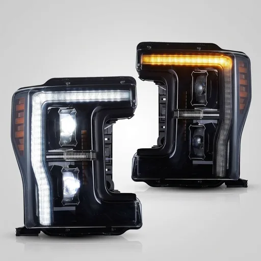 VLAND LED Headlights for Ford F250 F350 F450 F550 2017 2018 2019 Super Duty Fourth Generation, Driver Side & Passenger Side