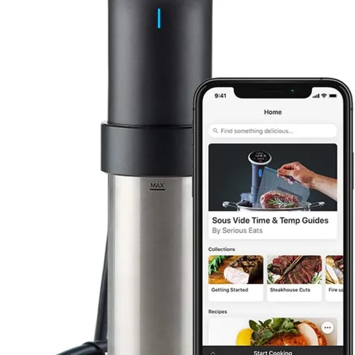 Anova Culinary Sous Vide Precision Cooker Pro, 1200 Watts, Black and Silver