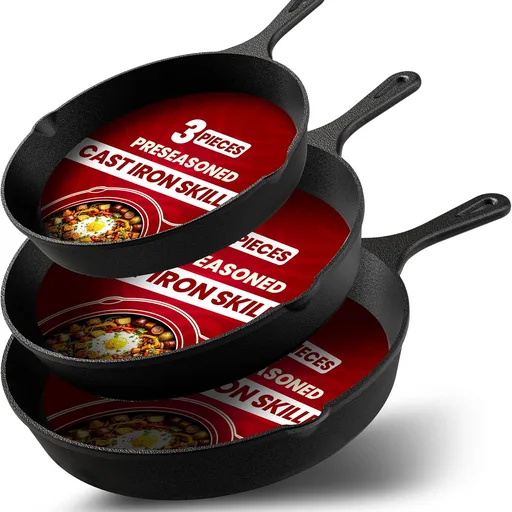 Utopia Kitchen Cast Iron Skillet Set
