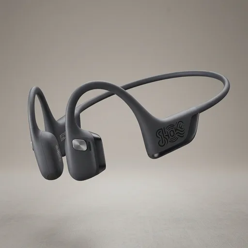RayconBone Conduction Bluetooth Sport Headphones, Black | Bundle with Reflective Strip;Open-ear awareness; DualPitch premium sound;Smart Mic; IP55; 12H battery; Running/cycling/hiking