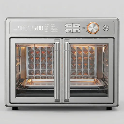 Midea Flexify Pro French Door Air Fryer Toaster Oven, Premium Cooking Experience with Precision Heat, Easy-Clean Enamel Interior & Modern Control, 26.4 QT