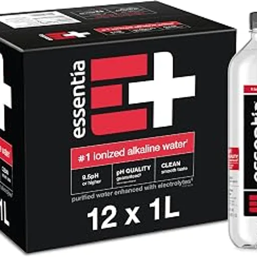 Essentia Ionized Alkaline Water, 9.5+ pH, 99.9% Pure, 12 x 1L