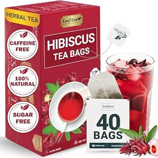 LeafLea Premium Natural Hibiscus Tea Bags