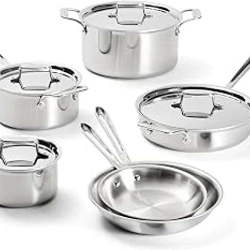 All-Clad D5 Stainless Steel 10-Piece Cooking Set