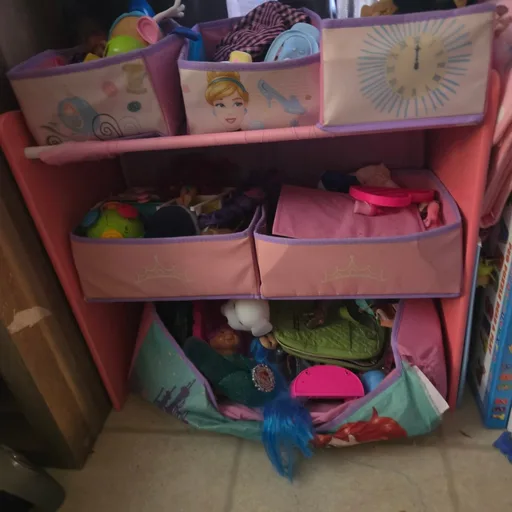 Delta Children Design & Store 6 Bin Toy Storage Organizer, Disney Princess