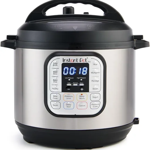 Instant Pot Duo 7-in-1 Electric Pressure Cooker, Slow Cooker, Rice, Steamer, Sauté, Yogurt Maker, Warmer & Sterilizer, Includes App With Over 800 Recipes, Stainless Steel, 6 Quart