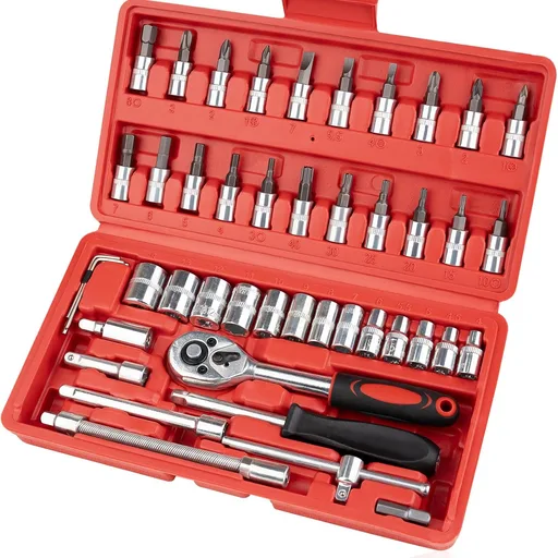Beaiguna Small Drive Socket Ratchet Wrench Screwdriver Set