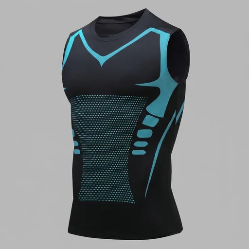Compression Shirt Men Slimming Body Shaper Vest Crewneck Workout Tank Top | Tummy Control Undershirts, Gynecomastia Compression Shirts, Back Support, Sleeveless Muscle Shirts, Shaping Tank Top