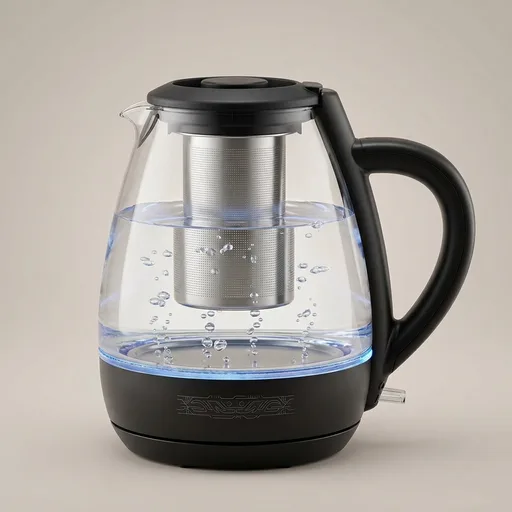 Chefman Electric Kettle with Tea Infuser, Compact 1L (4 Cups), 1500W, Removable Lid for Easy Cleaning, Boil-Dry Protection, Stainless Steel Filter, BPA Free, Auto Shut Off, Small Electric Tea Kettle