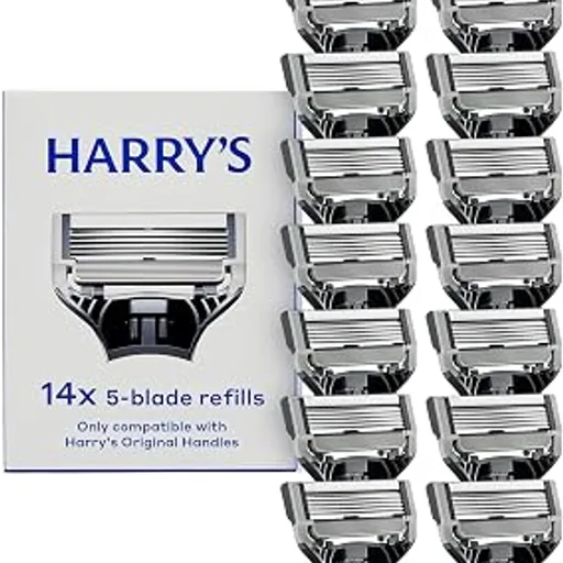Harry'sOriginal Razor Blades for Men - 14 Count | Premium Razor Blade Refill Cartridges - German Engineered