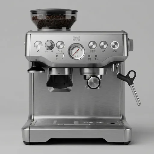 Breville Barista Express Espresso Machine, Brushed Stainless Steel | Craft café-quality espresso shots, lattes and cappuccinos at home with this manual coffee m