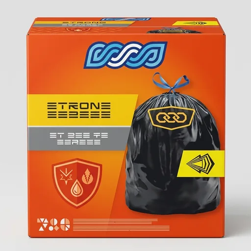 HeftyStrong 30 Gallon Trash Bags with Drawstrings, Black, Unscented, 74ct | Bulk 30G Large Trash Bags, Resists Leaks, Punctures, Tears, Ideal for Party Cleanup,