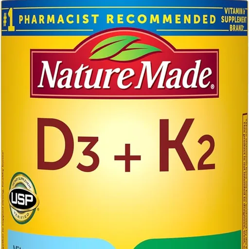Nature Made Vitamin D3 K2 Supplement, 30 Softgels
