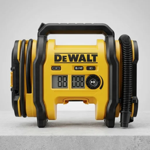 DEWALT Tire Inflator Portable Air Compressor 20V MAX, Car Air Pump with Automatic Shut Off, LED Light, Tool Only (DCC020IB)