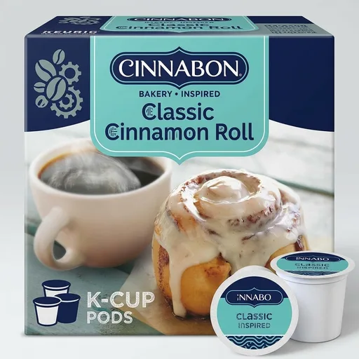 Cinnabon Classic Cinnamon Roll Keurig Single-Serve K-Cup Pods, Light Roast Coffee, 48 Count
