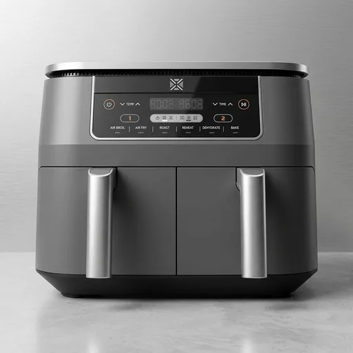 Ninja DZ201 Foodi 8https://jimmydodgersfans-kitchen-picks.buyerfieldguide.com Quart 6-in-1 DualZone 2-Basket Air Fryer with 2 Independent Frying Baskets, Match Cook & Smart Finish to Roast, Broil, Dehydrate & More for Quick, Easy Meals, Grey