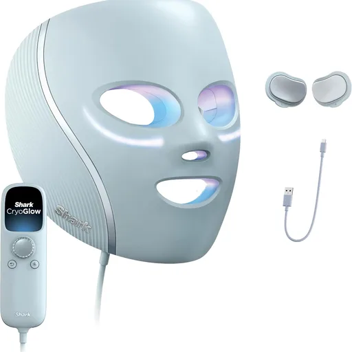 Shark CryoGlow LED Face Mask, Red Light Therapy, Under-Eye Cooling, FW312