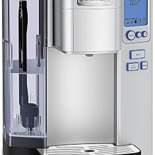 CuisinartCoffee Maker, Single Serve 72-Ounce Reservoir Pod Coffee Machine, Programmable Brewing & Hot Water Dispenser, 5 Cup-Size Settings, Stainless Steel, SS-