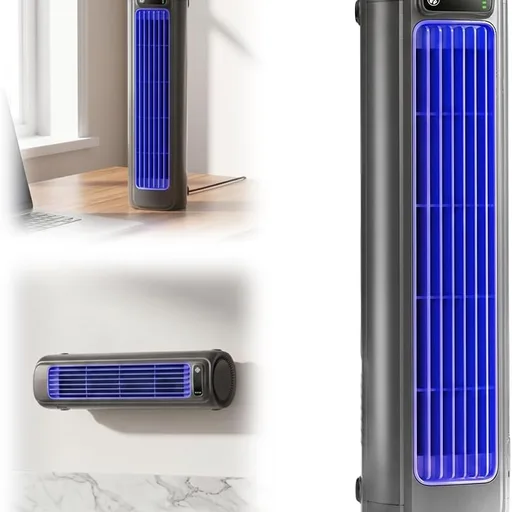 Portable Air Conditioner Cooling Fan Quiet with 3 Speeds, 2026 New Wall Mounted Fan, Portable Usb Desk Fan, Quiet Small Room Fan for Home Room, Adjustable Desk Fan for Office Work (1, Gray)
